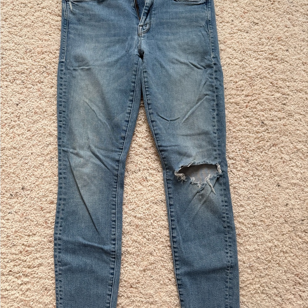 Mother The Looker Ankle Fray in Love Gun - Picture 2 of 5